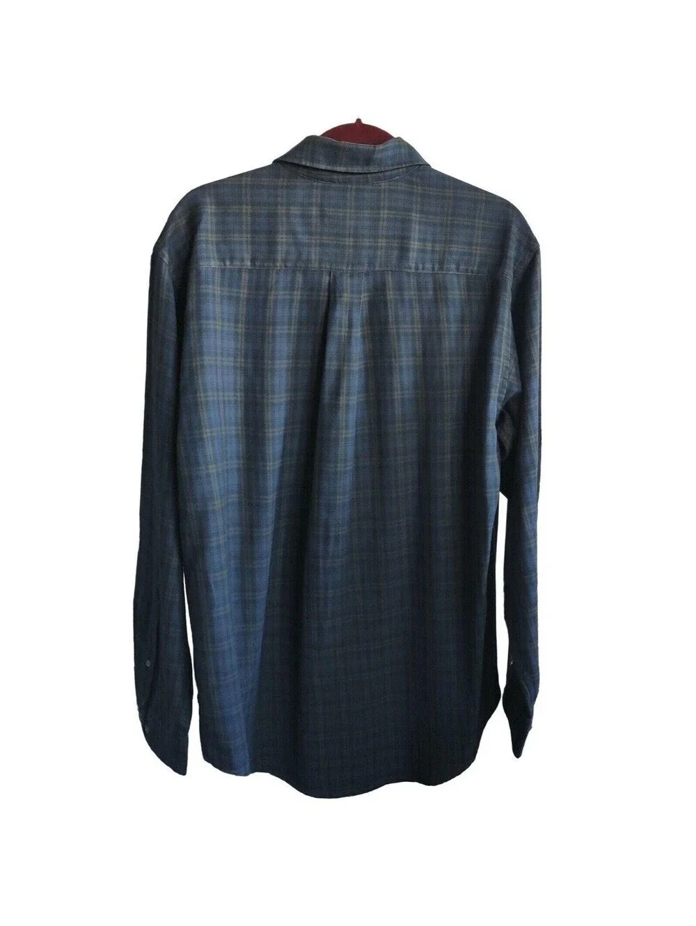 Banana Republic Men's Blue Plaid Button-Up Shirt Size Small